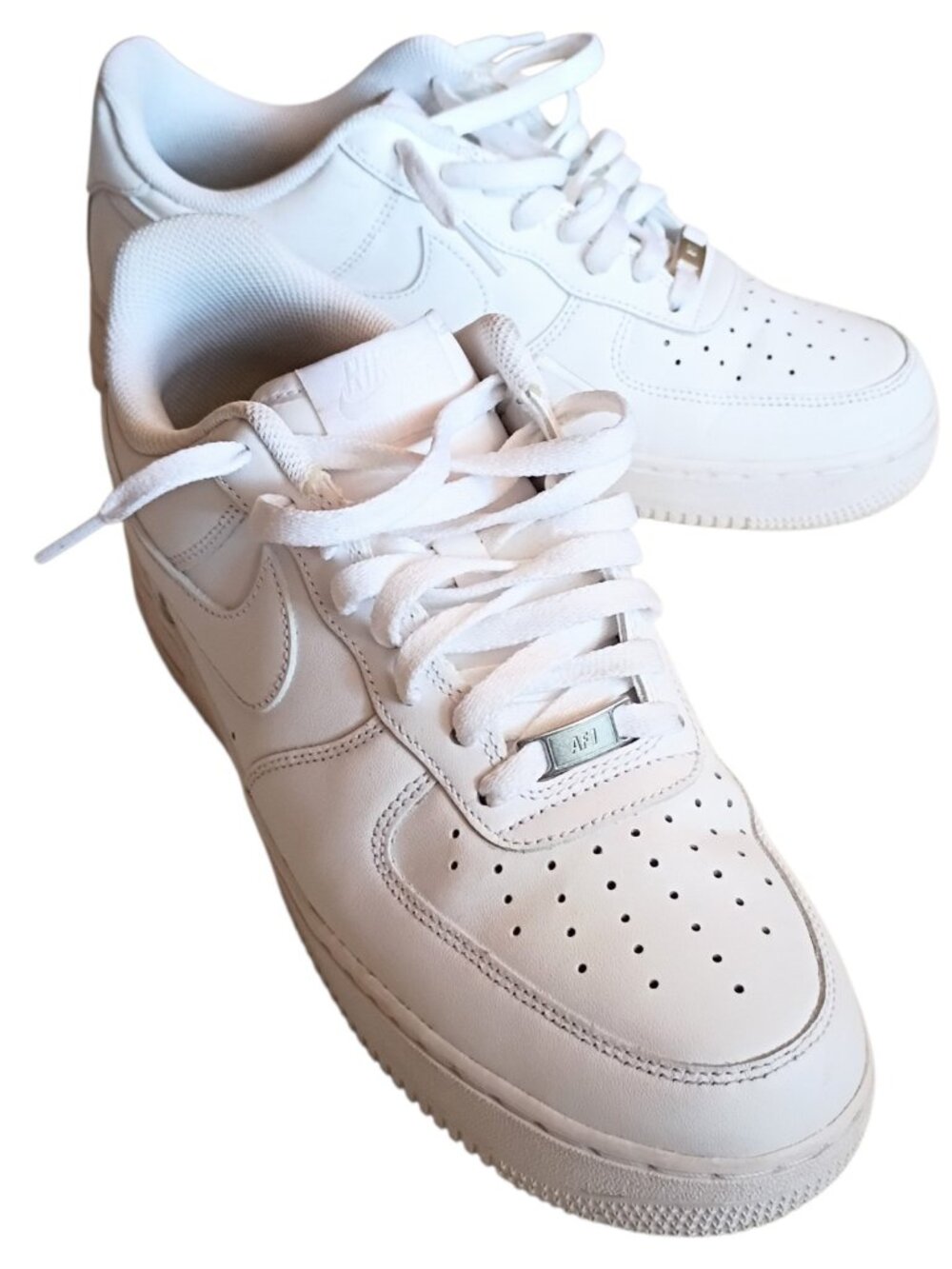 NIKE Air Force 1 Men's Sneakers Low White Sz 9.5